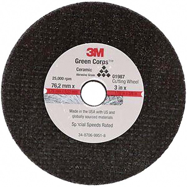 3M - Cut-Off Wheel: 3 Dia, 1/32" Thick, 3/8" Hole, Aluminum Oxide | MSC Industrial Supply Co.