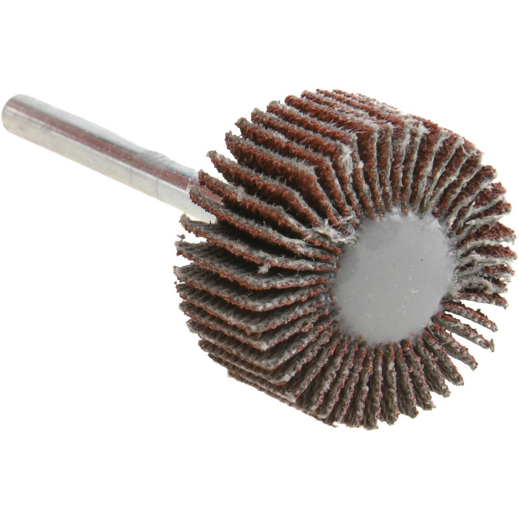 Value Collection - Mounted Flap Wheel: 3/4" Dia, 3/8" Face Width, 80 Grit, Aluminum Oxide | MSC Industrial Supply Co.