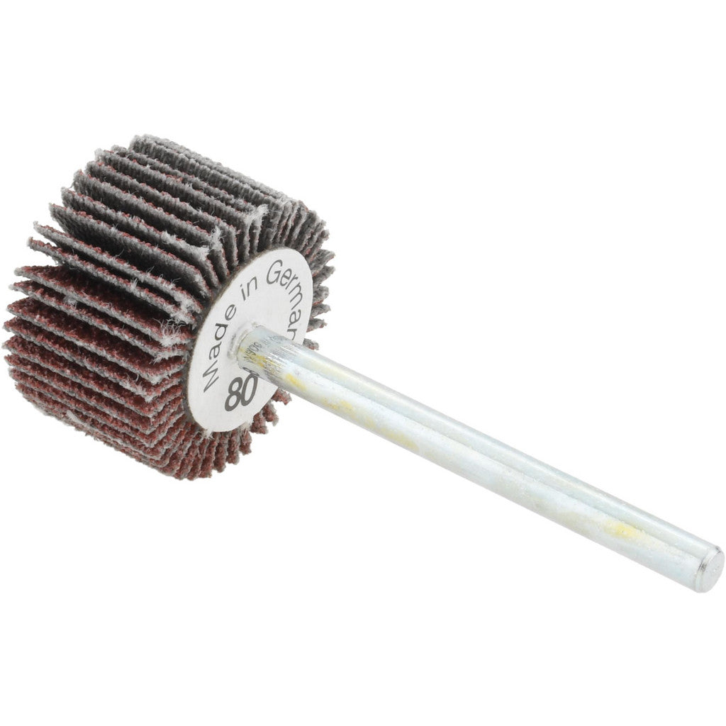 Value Collection - Mounted Flap Wheel: 3/4" Dia, 1/2" Face Width, 80 Grit, Aluminum Oxide | MSC Industrial Supply Co.