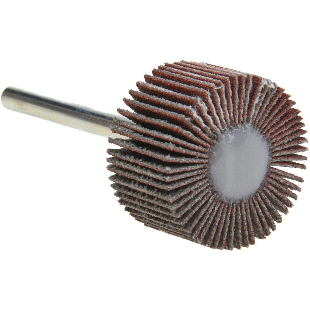 Value Collection - Mounted Flap Wheel: 3/4" Dia, 1/2" Face Width, 180 Grit, Aluminum Oxide | MSC Industrial Supply Co.