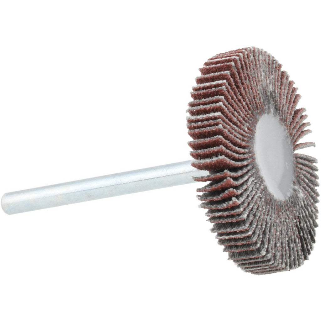 Value Collection - Mounted Flap Wheel: 1-3/16" Dia, 3/16" Face Width, 120 Grit, Aluminum Oxide | MSC Industrial Supply Co.