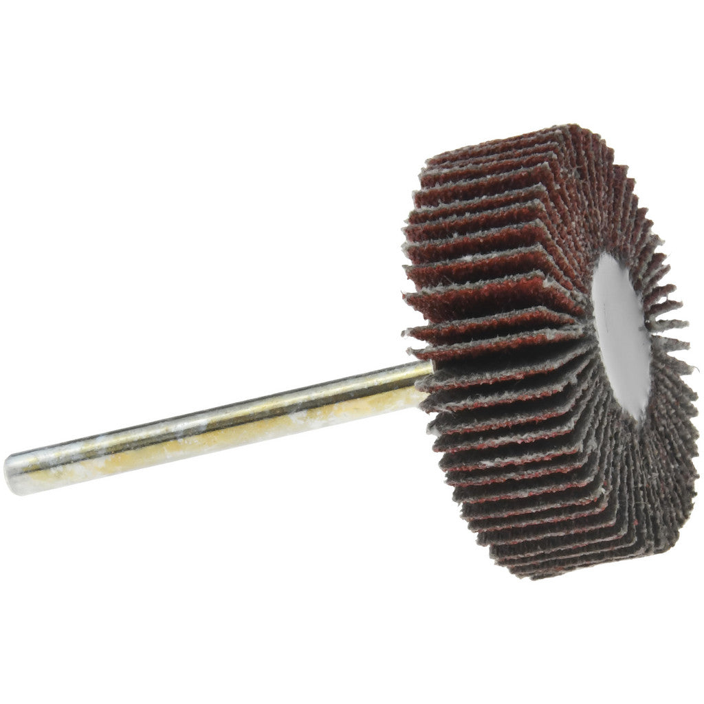 Value Collection - Mounted Flap Wheel: 1-3/16" Dia, 3/8" Face Width, 80 Grit, Aluminum Oxide | MSC Industrial Supply Co.