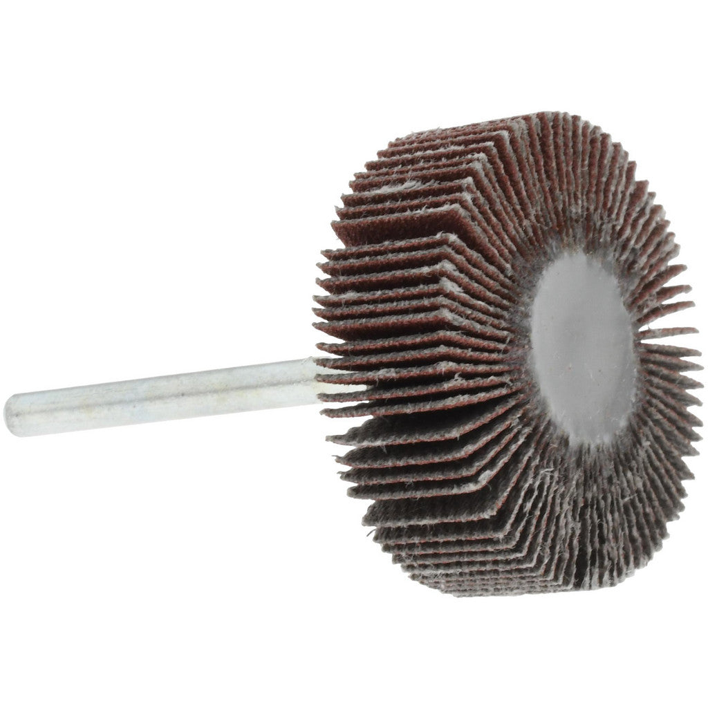 Value Collection - Mounted Flap Wheel: 1-3/16" Dia, 3/8" Face Width, 180 Grit, Aluminum Oxide | MSC Industrial Supply Co.