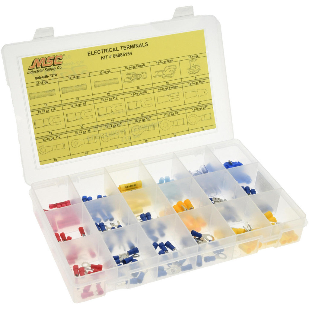Value Collection - 175 Piece, Electrical Terminal Fastener Kit | MSC Industrial Supply Co.