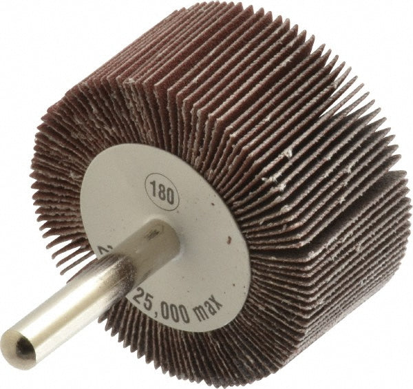 Value Collection - Mounted Flap Wheel: 2" Dia, 1" Face Width, 180 Grit, Aluminum Oxide | MSC Industrial Supply Co.