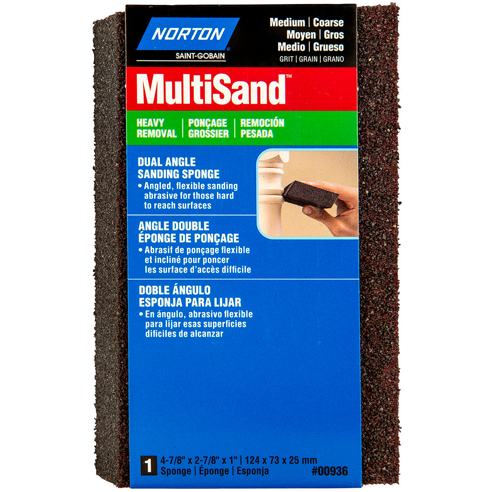 Norton - Sanding Sponge: 2-7/8" Wide, 4-7/8" Long, 1" Thick | MSC Industrial Supply Co.