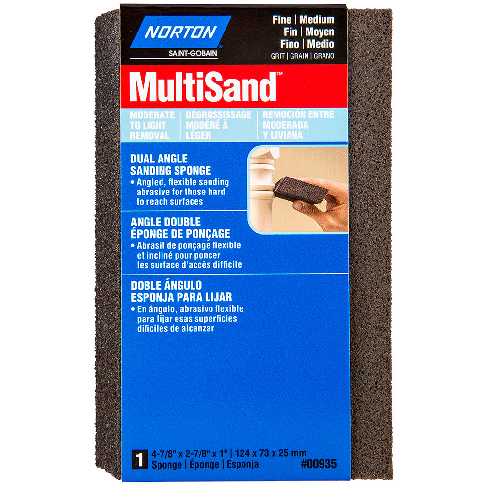 Norton - Sanding Sponge: 2-7/8" Wide, 4-7/8" Long, 1" Thick | MSC Industrial Supply Co.
