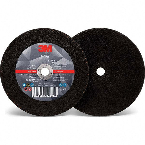 3M - Cut-Off Wheel: Type 1 (01/41), 4 Dia, 0.0500" Thick, 3/8" Hole, Ceramic | MSC Industrial Supply Co.