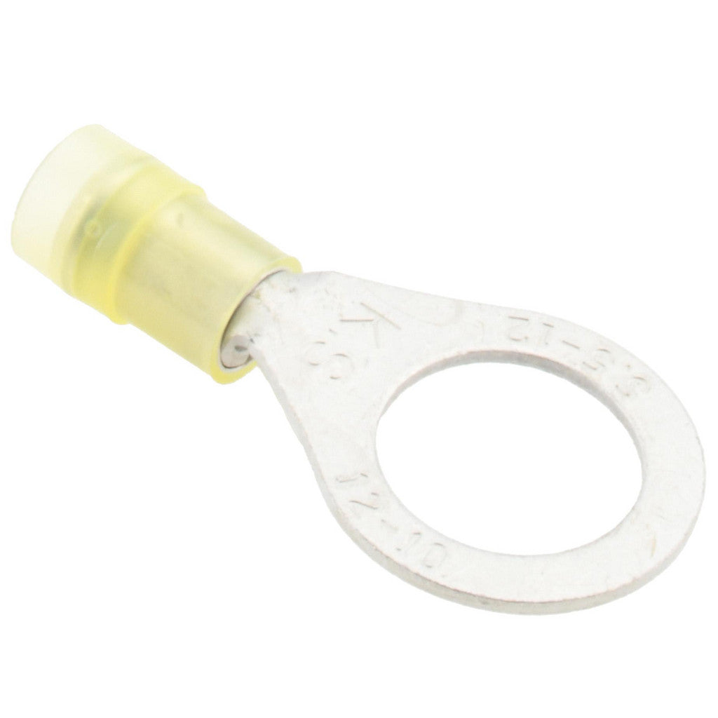 Value Collection - Circular Ring Terminal: 12 to 10 AWG, Crimp Connection, Partially Insulated | MSC Industrial Supply Co.