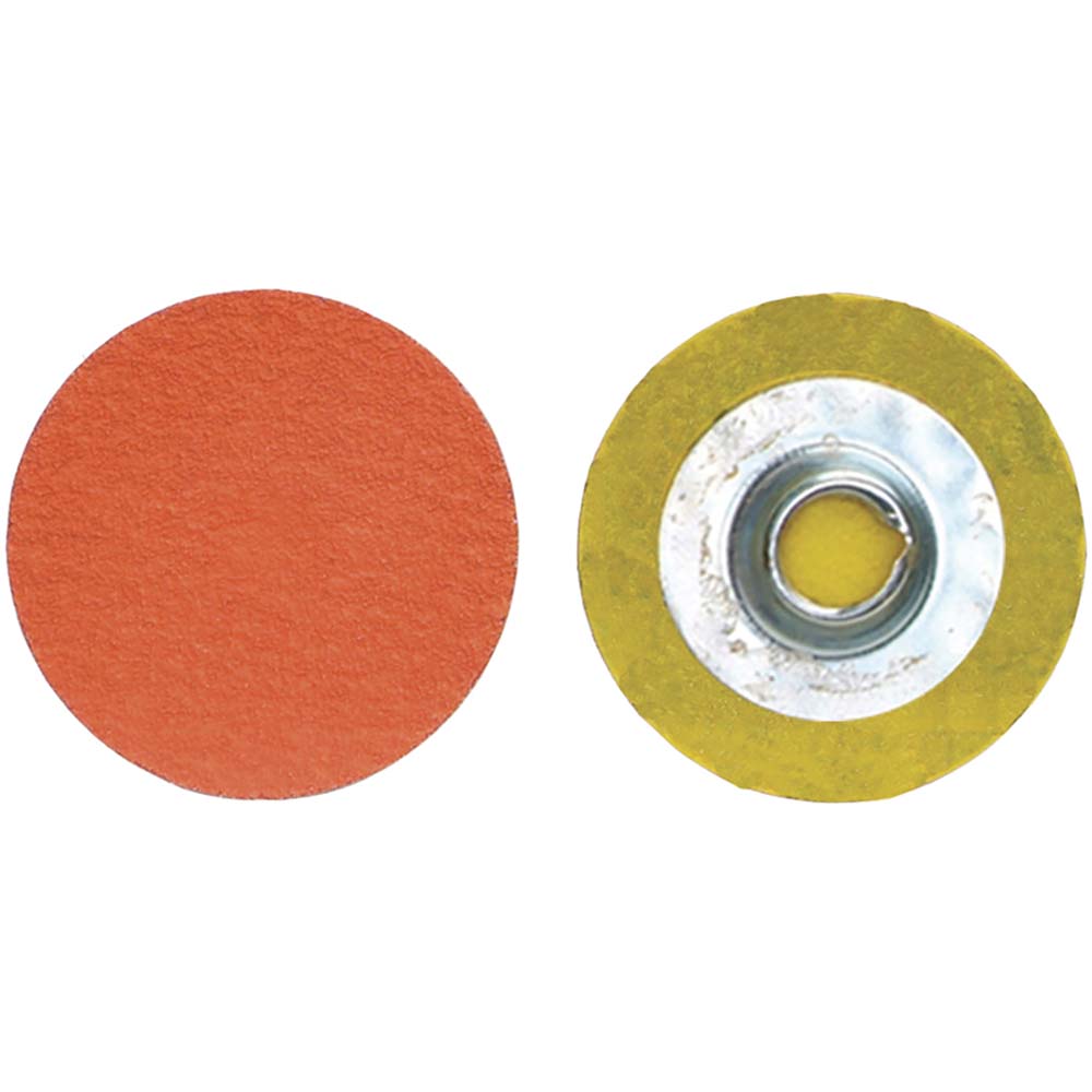 Norton - Quick-Change Disc: Type S, 1-1/2" Dia, 120 Grit, Premium Ceramic Alumina, Coated | MSC Industrial Supply Co.
