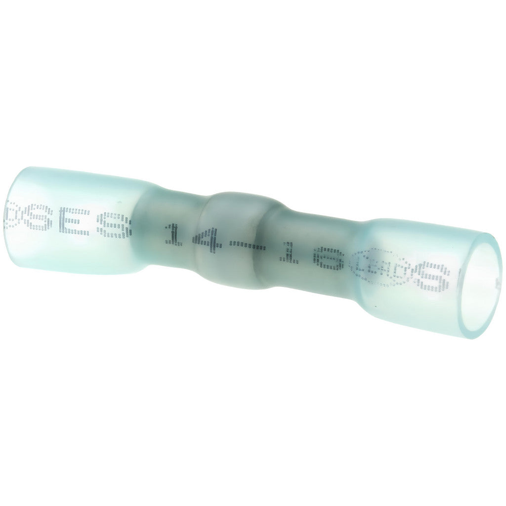 Value Collection - Butt Splice Terminal: Crimp-On, Blue, 16/14 AWG, Heat Shrink & Polyolefin | MSC Industrial Supply Co.