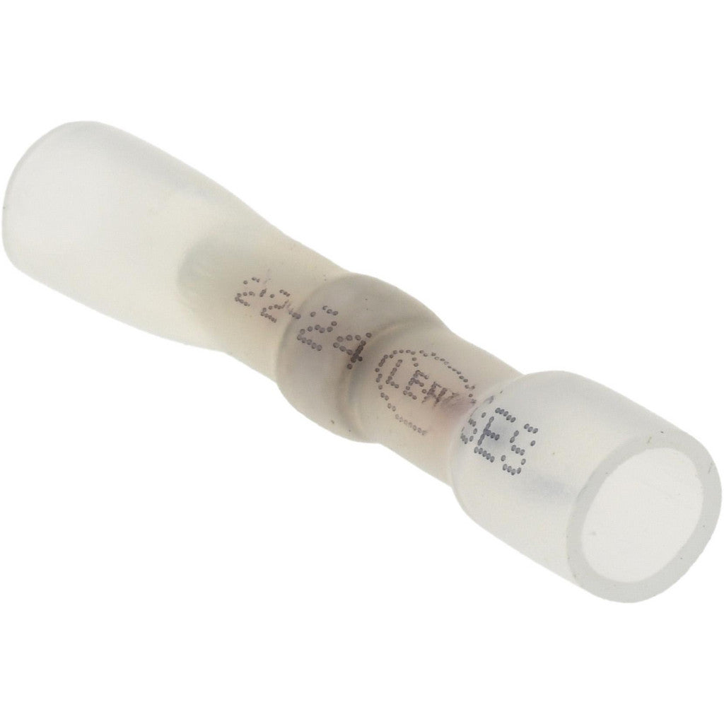 Value Collection - Butt Splice Terminal: Crimp-On, Clear, 24/22 AWG, Heat Shrink & Polyolefin | MSC Industrial Supply Co.