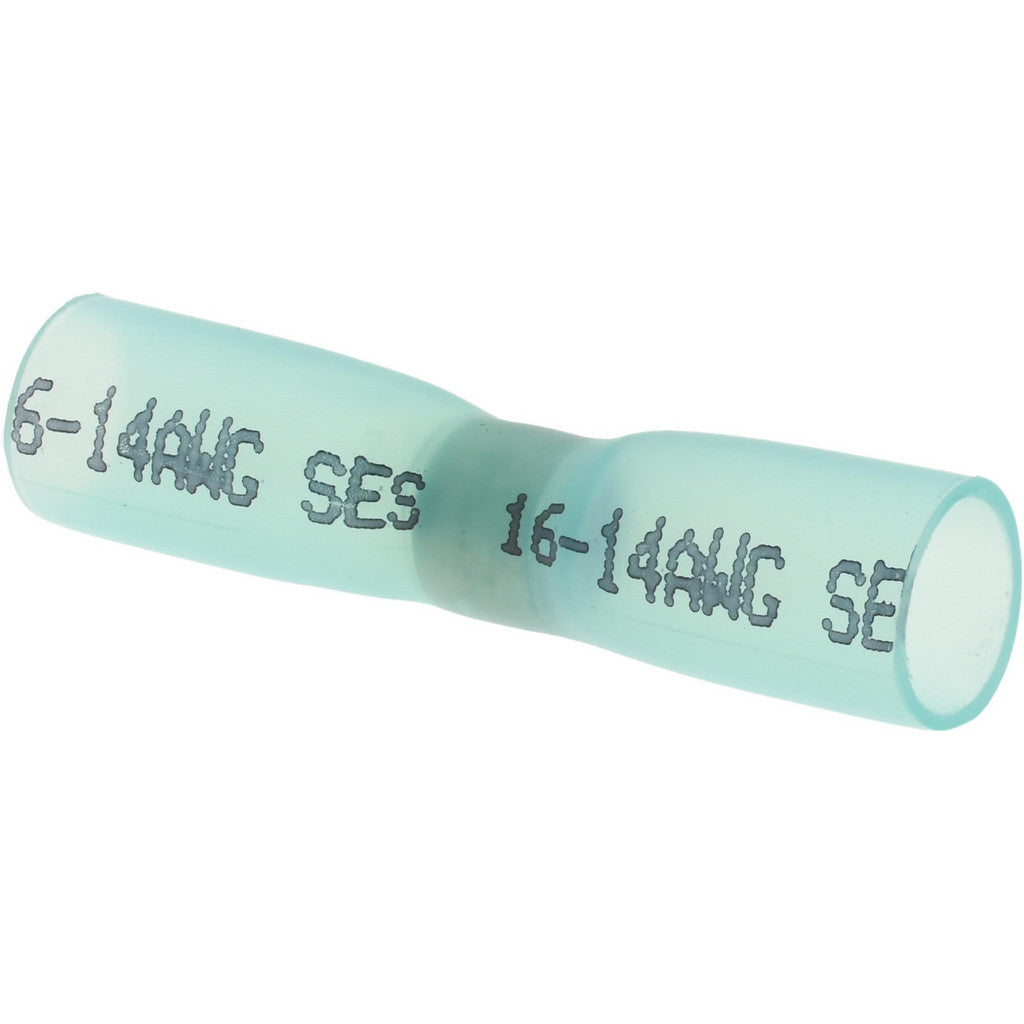 Value Collection - Butt Splice Terminal: Solder, Blue, 16/14 AWG, Heat Shrink & Polyolefin | MSC Industrial Supply Co.