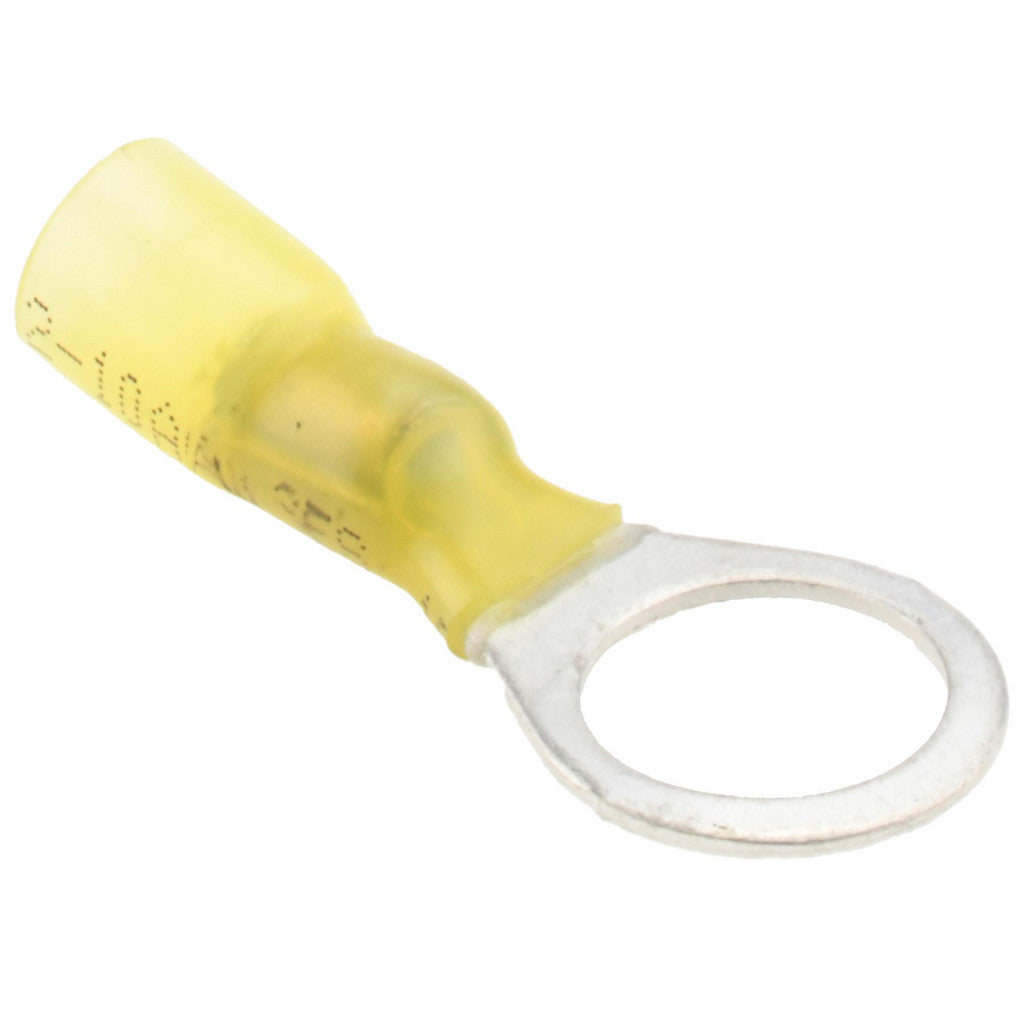 Value Collection - Closed Eyelet Ring Terminal: 12 to 10 AWG, Solder Connection, Partially Insulated | MSC Industrial Supply Co.
