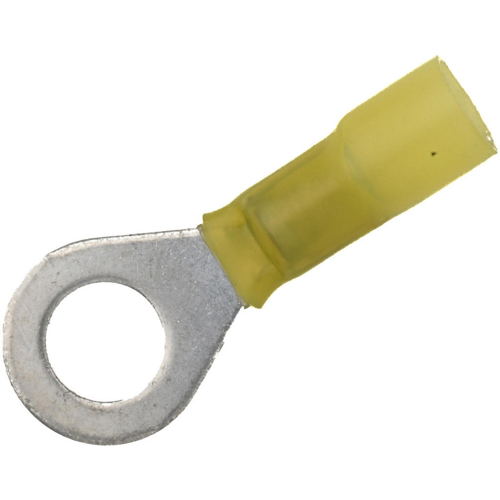 Value Collection - Closed Eyelet Ring Terminal: 12 to 10 AWG, Solder Connection, Partially Insulated | MSC Industrial Supply Co.