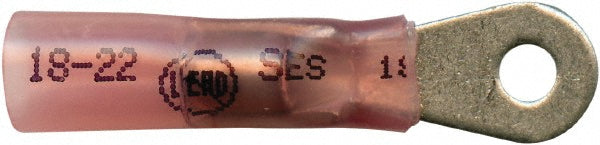 Value Collection - Closed Eyelet Ring Terminal: 22 to 18 AWG, Solder Connection, Partially Insulated | MSC Industrial Supply Co.