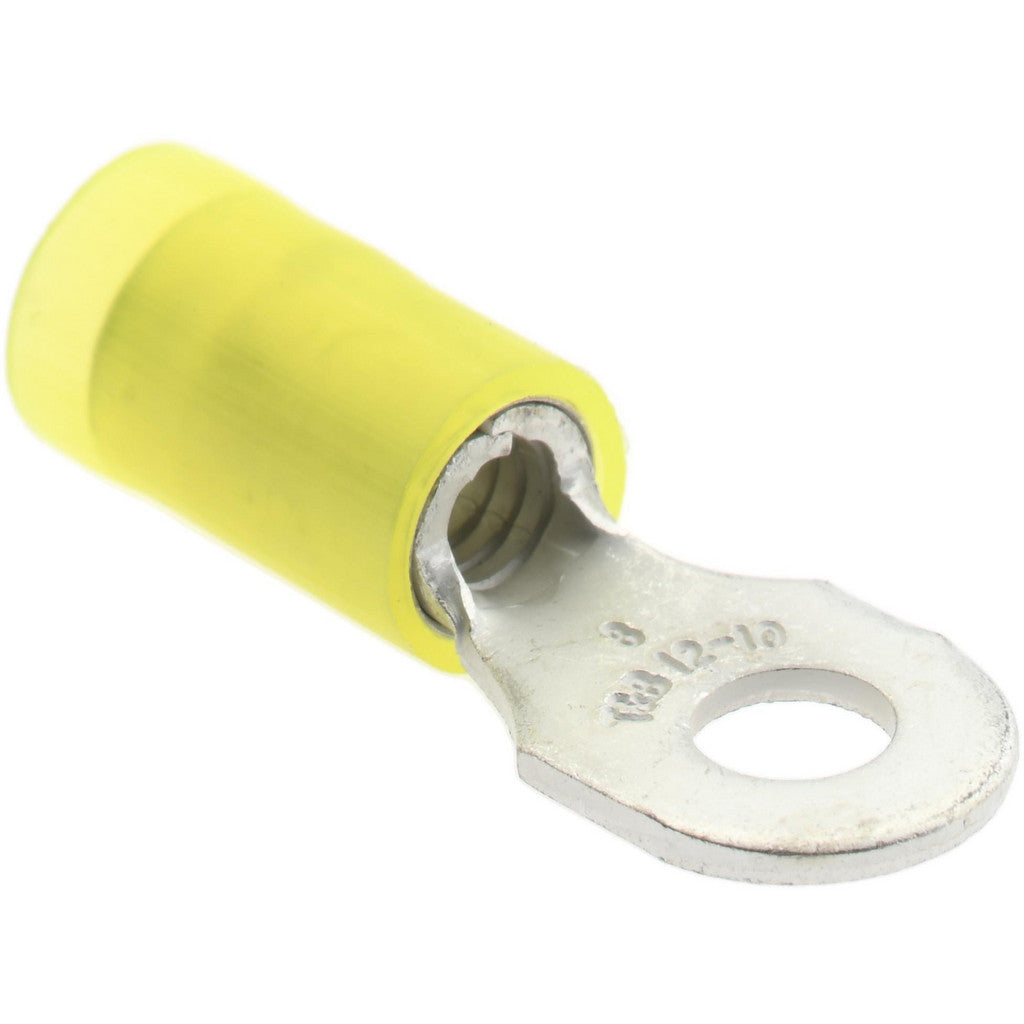 Value Collection - D-Shaped Ring Terminal: 12 to 10 AWG, Crimp Connection, Partially Insulated | MSC Industrial Supply Co.