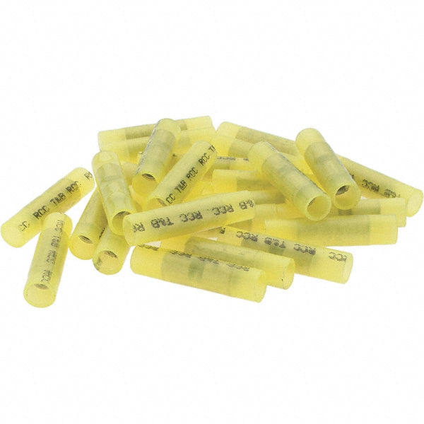Value Collection - Butt Splice Terminal: Crimp-On, Yellow, 12/10 AWG, Fully Insulated, Nylon | MSC Industrial Supply Co.