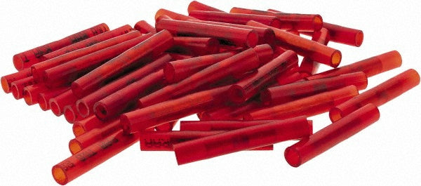 Value Collection - Butt Splice Terminal: Crimp-On, Red, 22/18 AWG, Fully Insulated, Nylon | MSC Industrial Supply Co.