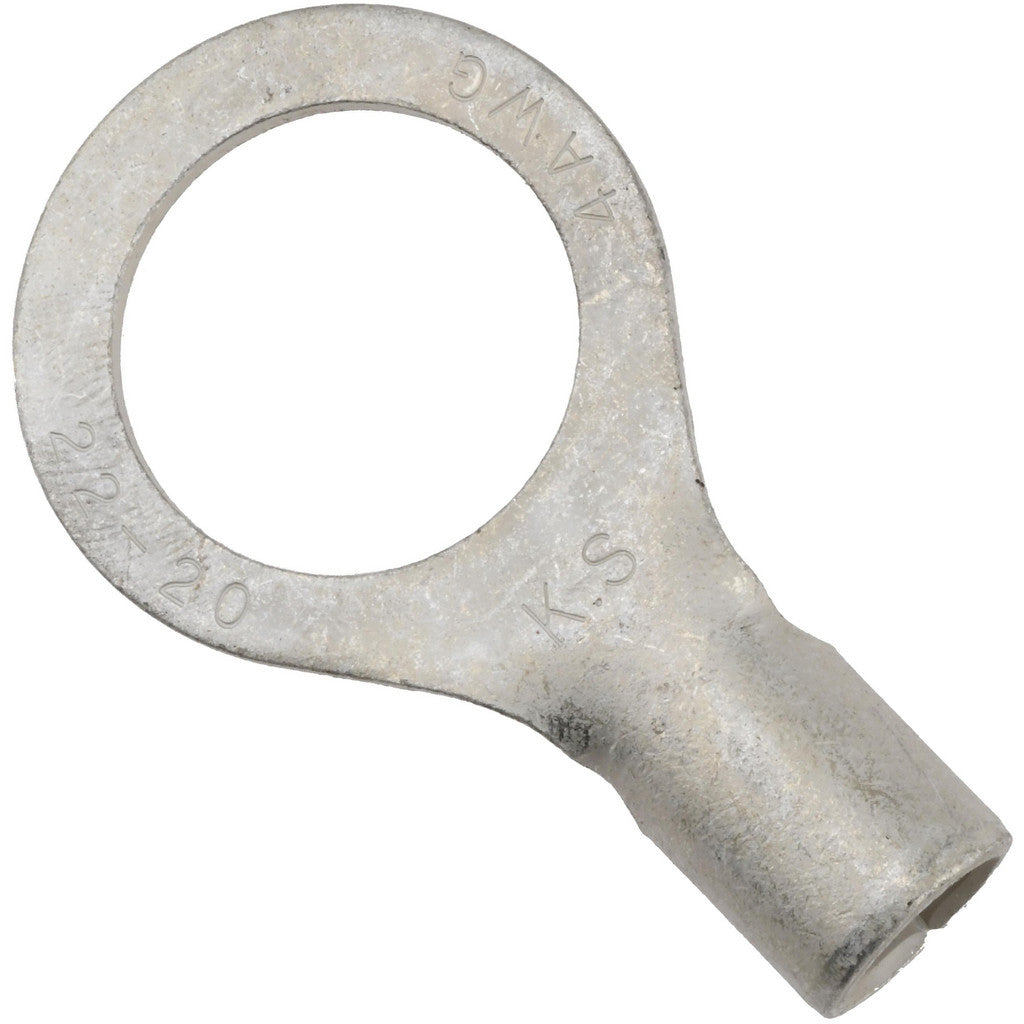 Value Collection - Circular Ring Terminal: 4 AWG, Crimp Connection, Non-Insulated | MSC Industrial Supply Co.