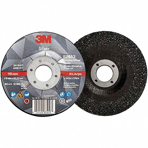 3M - Depressed-Center Wheel: Type 27, 4-1/2" Dia, 1/4" Thick, 7/8" Hole, Ceramic | MSC Industrial Supply Co.