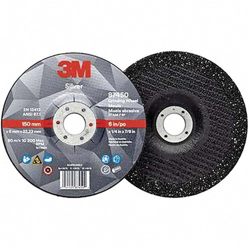 3M - Depressed-Center Wheel: Type 27, 6" Dia, 1/4" Thick, 7/8" Hole, Ceramic | MSC Industrial Supply Co.
