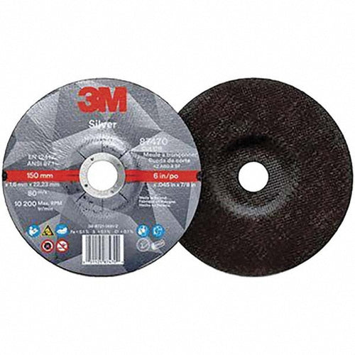 3M - Depressed-Center Wheel: Type 27, 6" Dia, 0.0450" Thick, 7/8" Hole, Ceramic | MSC Industrial Supply Co.