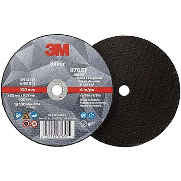 3M - Cut-Off Wheel: 4 Dia, 1/8" Thick, 3/8" Hole, Ceramic | MSC Industrial Supply Co.