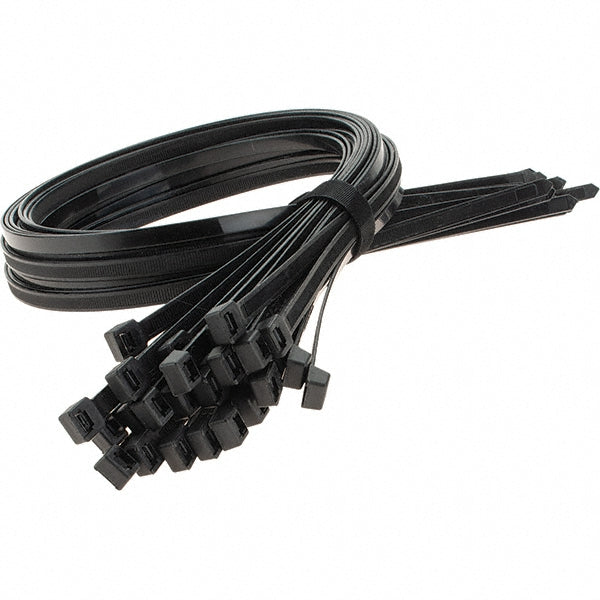 Thomas & Betts - Cable Tie: 36" Long, Black, Nylon, Standard | MSC Industrial Supply Co.
