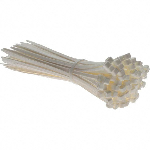 PRO-SOURCE - Cable Tie: 8" Long, White, Nylon, Standard | MSC Industrial Supply Co.