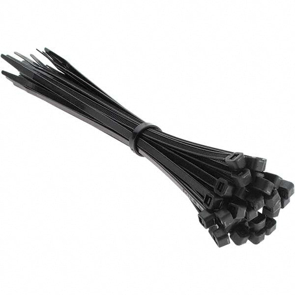 PRO-SOURCE - Cable Tie: 8" Long, Black, Nylon, Standard | MSC Industrial Supply Co.