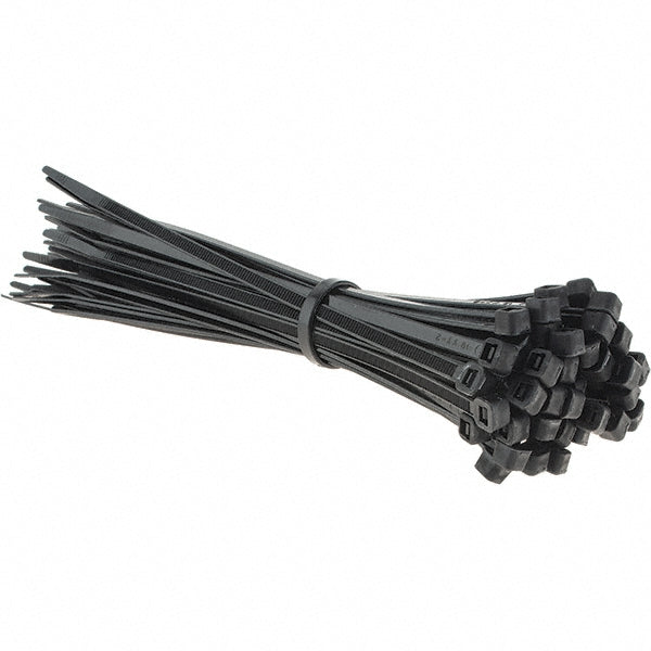PRO-SOURCE - Cable Tie: 8" Long, Black, Nylon, Standard | MSC Industrial Supply Co.