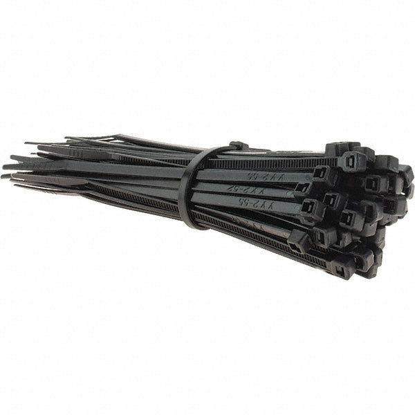 PRO-SOURCE - Cable Tie: 4" Long, Black, Nylon, Standard | MSC Industrial Supply Co.