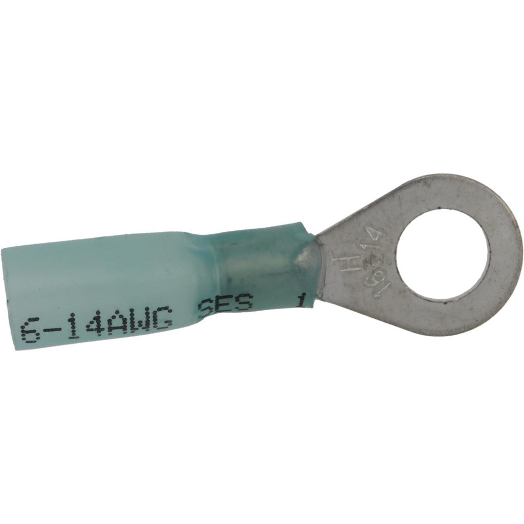 Value Collection - Circular Ring Terminal: 16 to 14 AWG, Crimp Connection, Partially Insulated | MSC Industrial Supply Co.