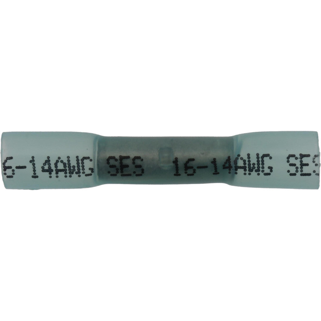 Value Collection - Butt Splice Terminal: Crimp-On, Blue, 16/14 AWG, Fully Insulated, Heat Shrink & Polyolefin | MSC Industrial Supply Co.