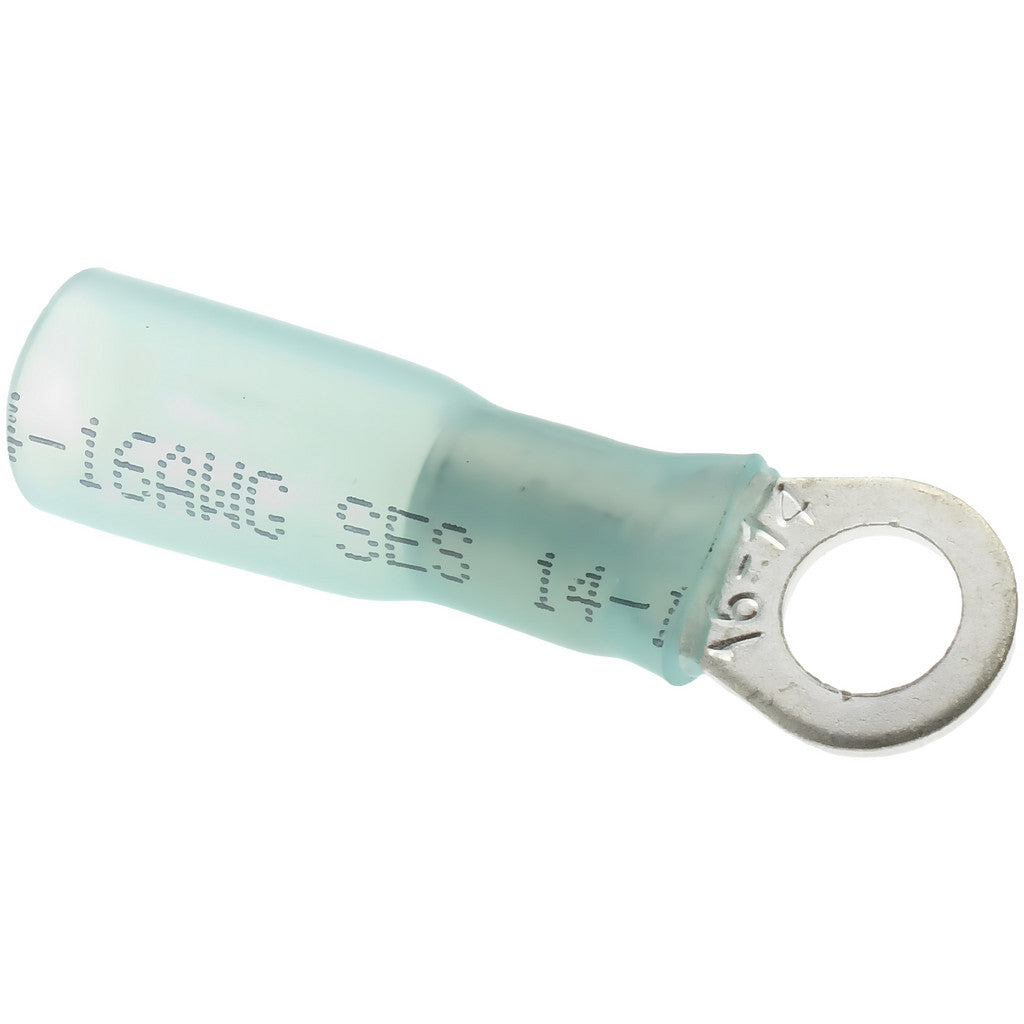 Value Collection - Circular Ring Terminal: 16 to 14 AWG, Crimp Connection, Partially Insulated | MSC Industrial Supply Co.