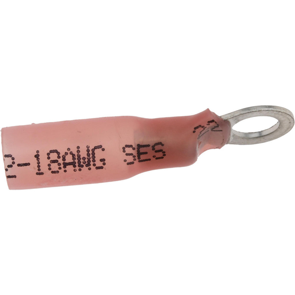 Value Collection - Circular Ring Terminal: 22 to 18 AWG, Crimp Connection, Partially Insulated | MSC Industrial Supply Co.