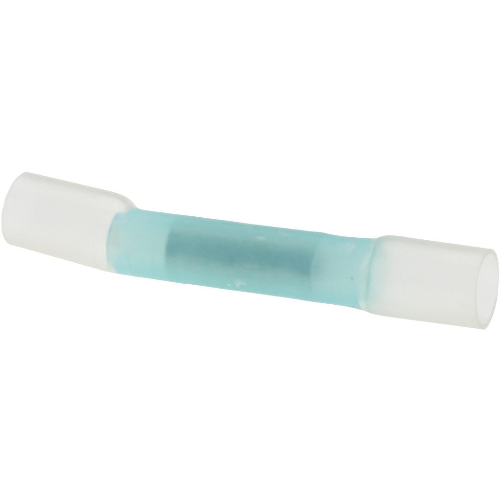 Value Collection - Butt Splice Terminal: Crimp-On, Blue, 16/14 AWG, Fully Insulated, Heat Shrink & Polyolefin | MSC Industrial Supply Co.