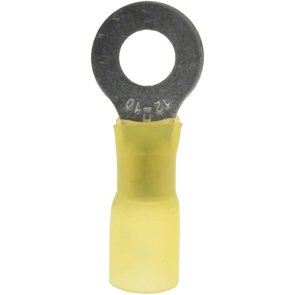 Value Collection - Circular Ring Terminal: 12 to 10 AWG, Crimp Connection, Partially Insulated | MSC Industrial Supply Co.