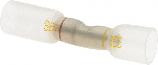 Value Collection - Butt Splice Terminal: Crimp-On, Clear, 12/10 AWG, Fully Insulated, Polyolefin | MSC Industrial Supply Co.
