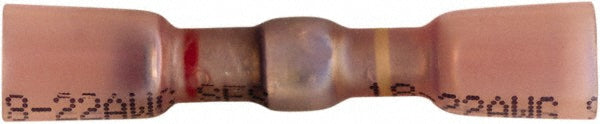 Value Collection - Butt Splice Terminal: Red, Fully Insulated, Heat Shrink & Polyolefin | MSC Industrial Supply Co.
