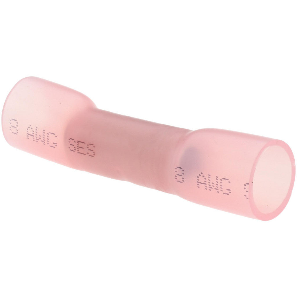 Value Collection - Butt Splice Terminal: Crimp-On, Pink, 8 AWG, Fully Insulated, Heat Shrink & Polyolefin | MSC Industrial Supply Co.