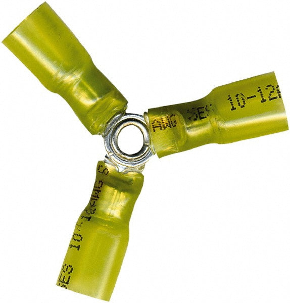 Value Collection - Butt Splice Terminal: Crimp-On, Yellow, 12/10 AWG, Fully Insulated, Heat Shrink & Polyolefin | MSC Industrial Supply Co.