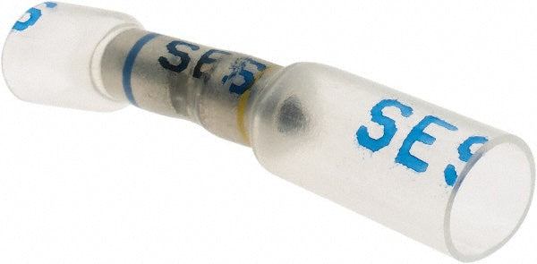 Value Collection - Butt Splice Terminal: Crimp-On, Clear, 16/14 AWG, Fully Insulated, Polyolefin | MSC Industrial Supply Co.