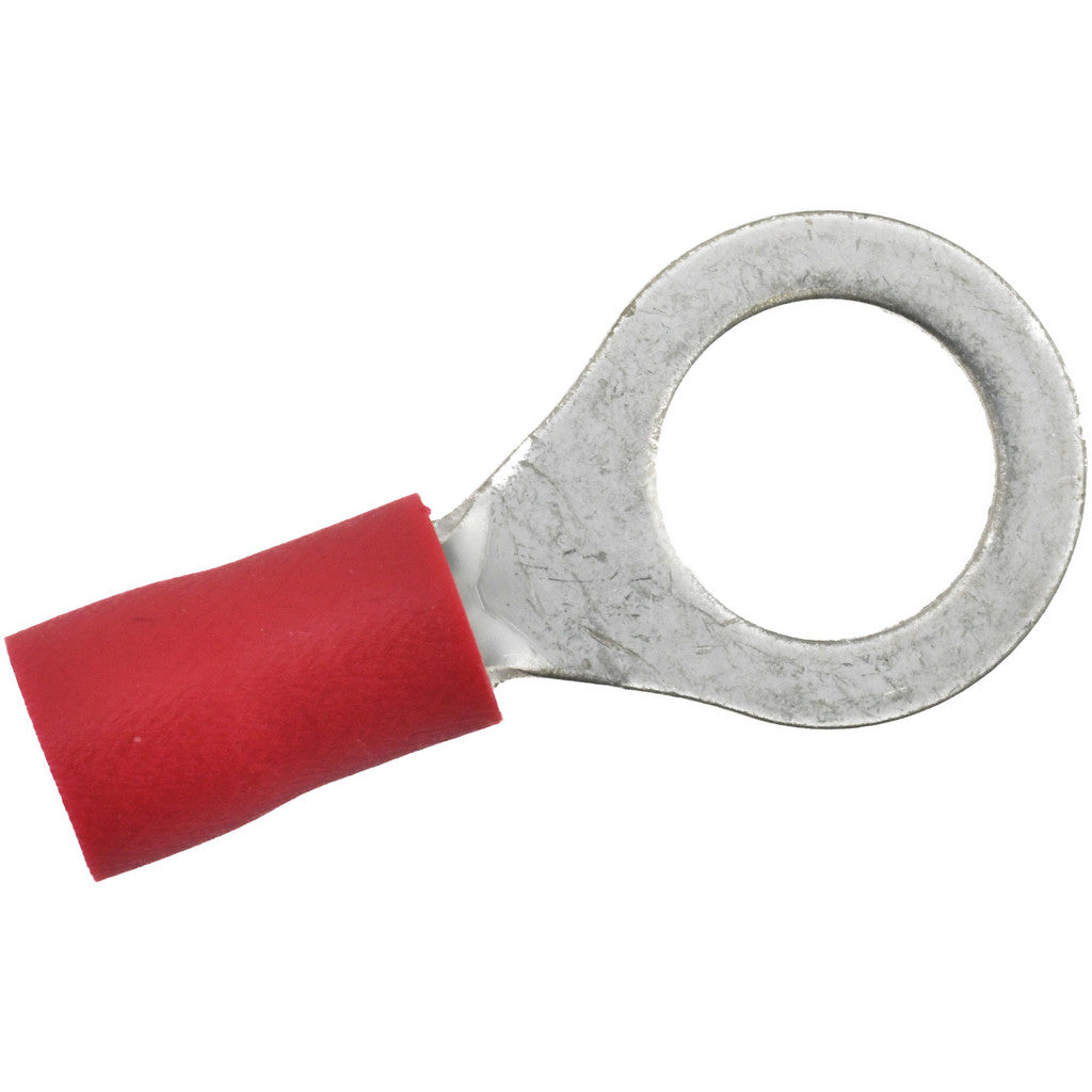 Value Collection - Circular Ring Terminal: 8 AWG, Crimp Connection, Partially Insulated | MSC Industrial Supply Co.