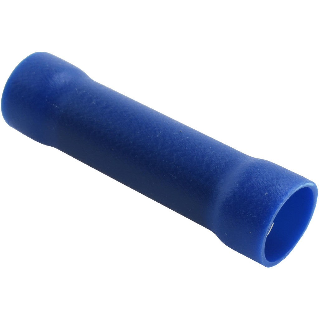 Value Collection - Butt Splice Terminal: Crimp-On, Blue, 6 AWG, Fully Insulated, Vinyl | MSC Industrial Supply Co.