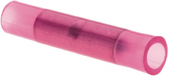 Value Collection - Butt Splice Terminal: Crimp-On, Red, 22/18 AWG, Fully Insulated, Nylon | MSC Industrial Supply Co.