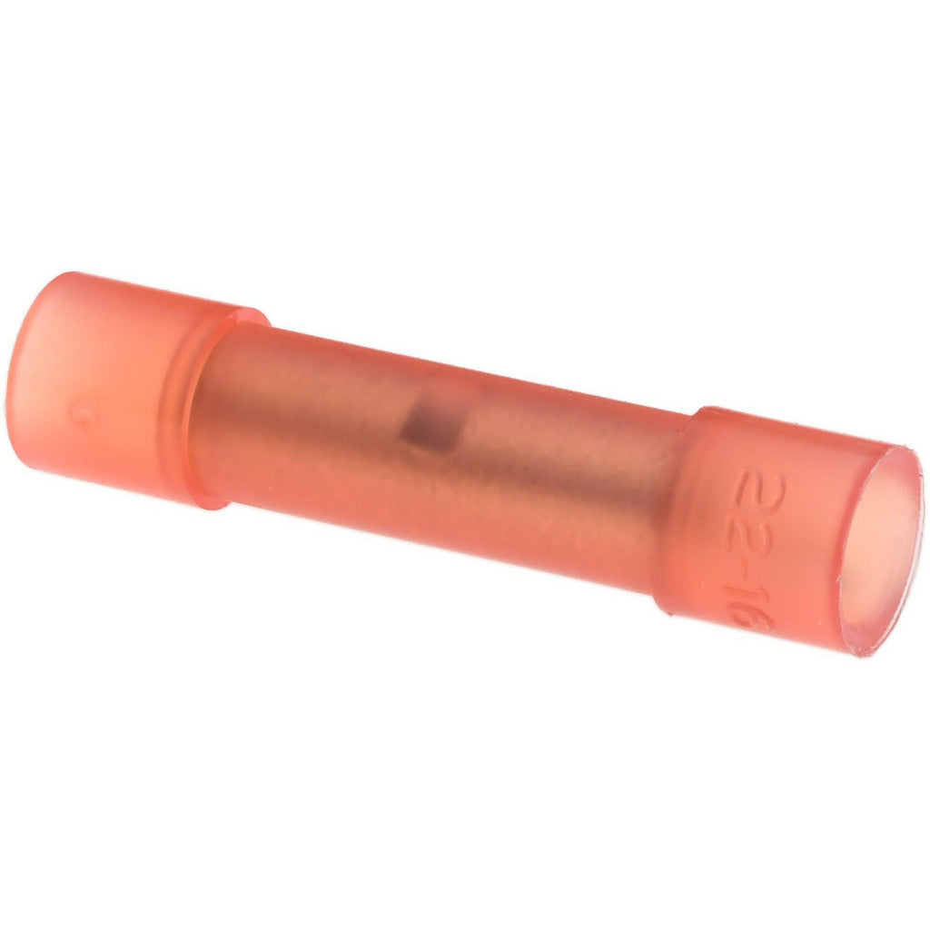 Value Collection - Butt Splice Terminal: Crimp-On, Red, 22/16 AWG, Fully Insulated, Nylon | MSC Industrial Supply Co.