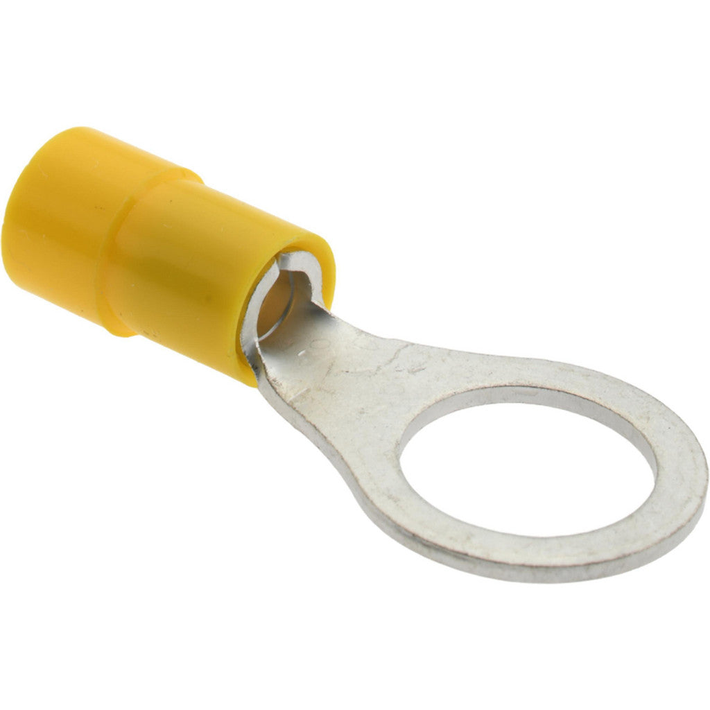 Value Collection - Circular Ring Terminal: 12 to 10 AWG, Crimp Connection, Partially Insulated | MSC Industrial Supply Co.