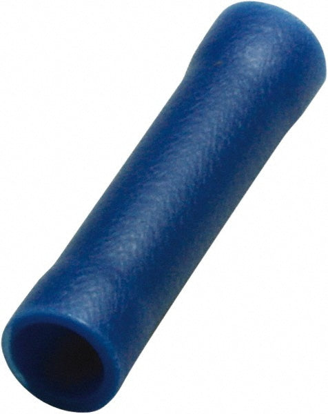 Value Collection - Butt Splice Terminal: Crimp-On, Blue, 16/14 AWG, Fully Insulated, Vinyl | MSC Industrial Supply Co.